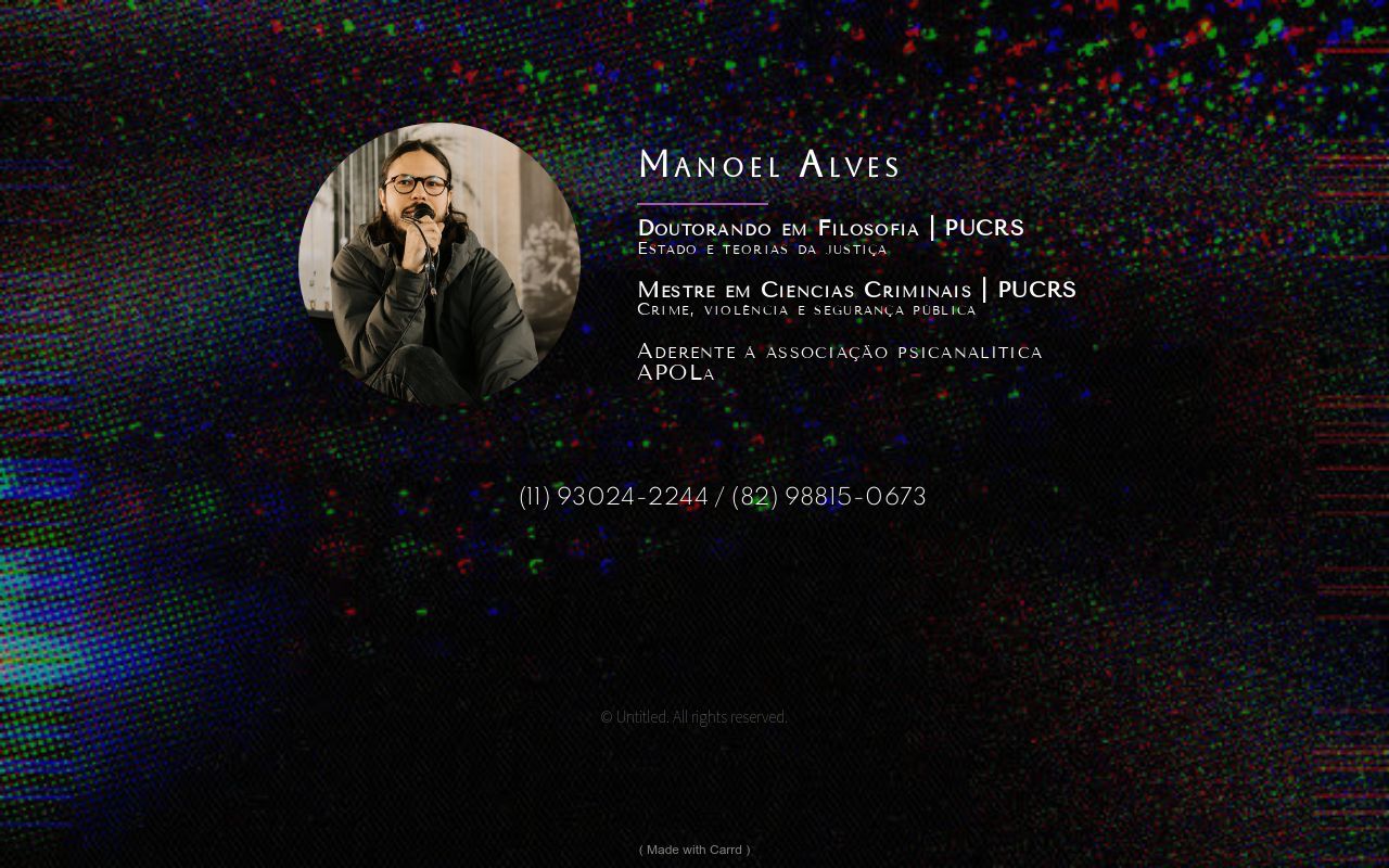 Carrd profile picture for @manoel